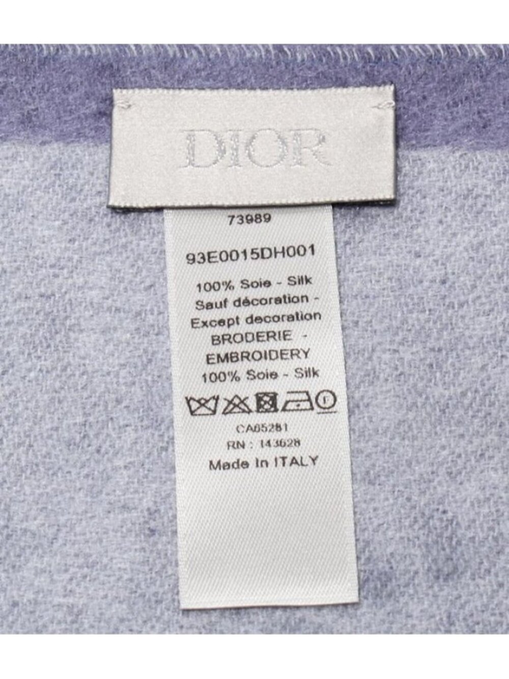 Dior Scarf Silk Double Face Cdlogo - Picture 3 of 9